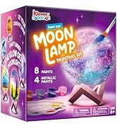 Klever Kits DIY 3D Moon Night Light, Paint Your Own Moon Lamp Kit Galaxy Lamp Arts and Crafts Kit...