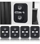 Figpade 4PCS Universal Silicone Car Door Latch Covers with Flag Pattern,Stylish Silicone Door Lat...