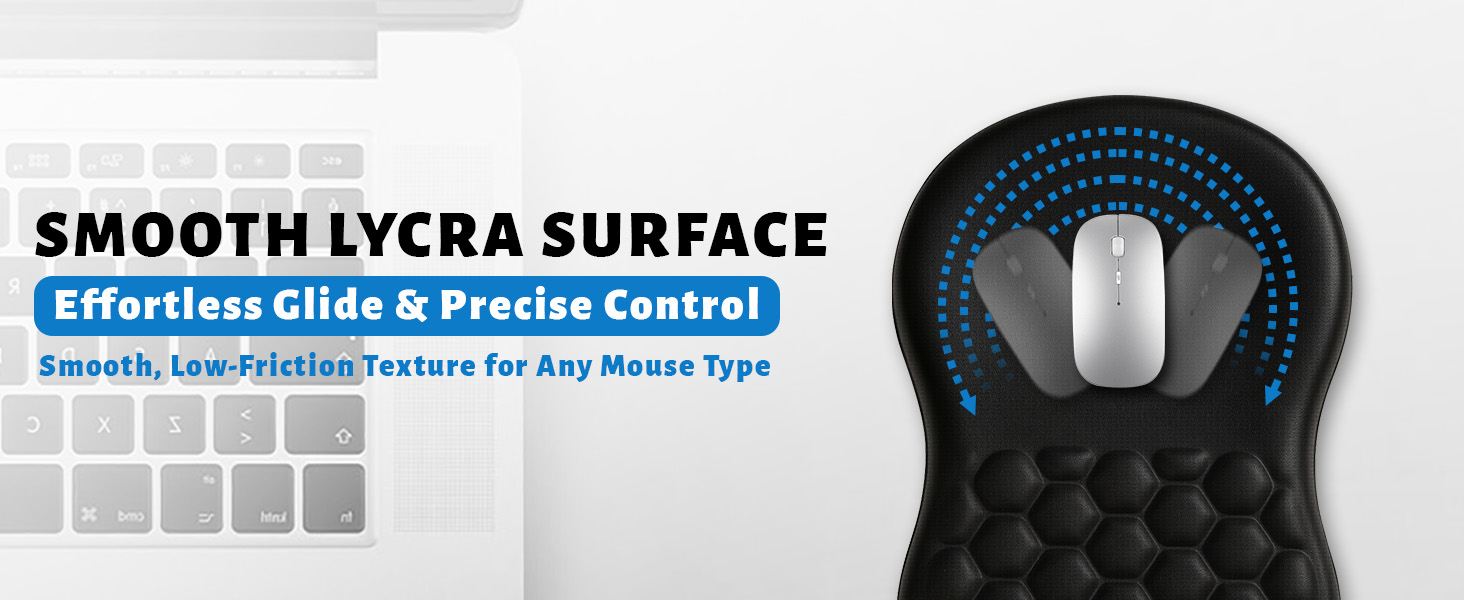 Memory Foam with Smooth Lycra Surface