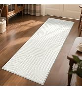 SHACOS Soft Cozy Fluffy Arch Pattern High Low Pile Runner Rugs 2'x6' Non Slip Washable Scandinavi...