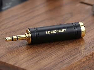 3.5mm to 1/4 Stereo Audio Adapter, 3.5mm to 1/4 (6.35mm) Headphone Adapter
