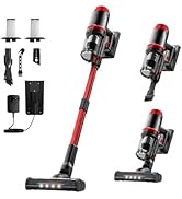 Vortexpro Cordless Vacuum Cleaner for Home,45Min Runtime Stick Vacuum with Powerful Suction,Anti-...