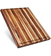Sonder Los Angeles, XXL Thick Edge Grain Teak Wood Cutting Board for Kitchen with Juice Groove, 2...