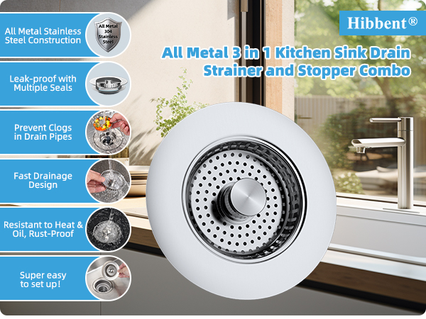 kitchen sink drain stopper