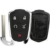 Key Fob Shell for Cadillac XT4 XT5 XT6 2017-2020, Alliskeys 5-Button Smart Key Case Cover Replace...