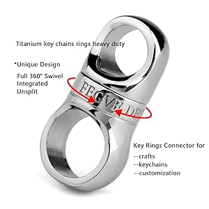 titanium key ring
