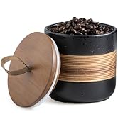 Miamolo Ceramic Jar with Lid, Coffee Container Kitchen Food Storage Jars for Spice Sugar Tea Bag,...