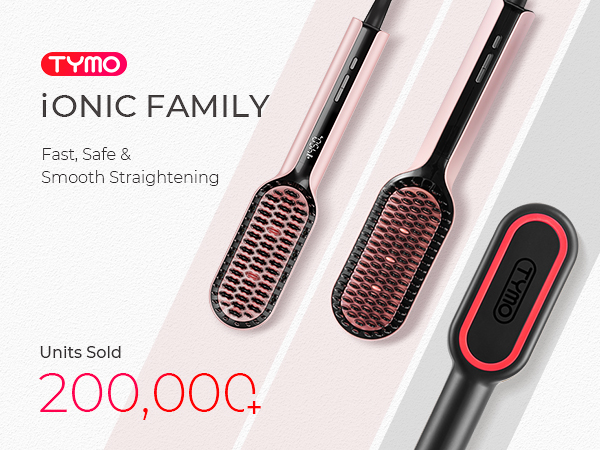 Ionic straigtening brush family for long, medium, short hair