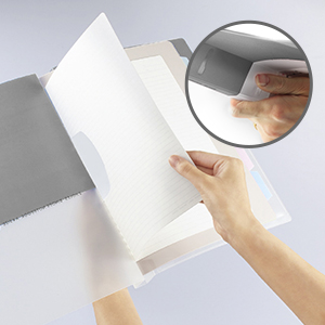 Kokuyo Campus Loose Leaf Binder, A4, 2 Holes, Up to 100 Sheets, Gray