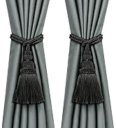 Fenghuangwu 2 Pack Curtain Tie Backs Rope Tassels for Curtains Drape tiebacks Handmade Outdoor Ho...