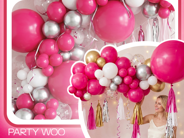Hot Pink Balloons