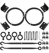 TooTaci 2 Pack Anti Sag Gate Kit with T316 3/16" Stainless Steel Cable 9ft, Heavy Duty Anti-Sag G...