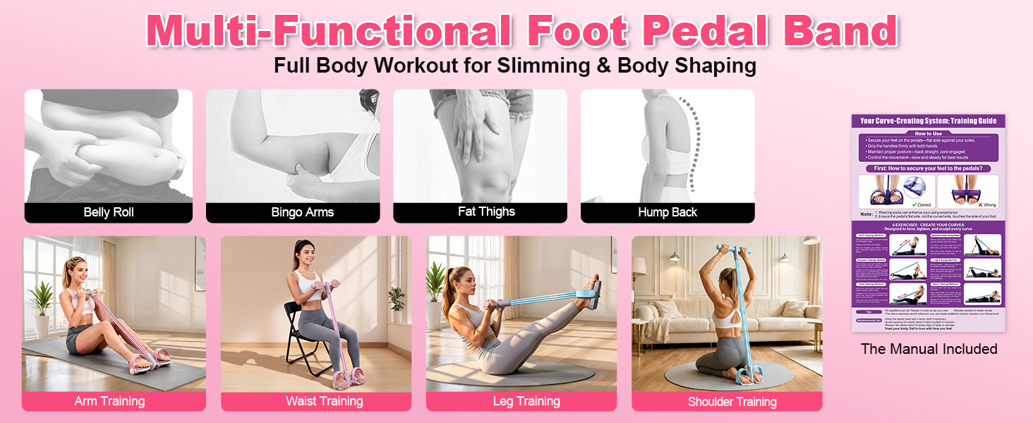 Upgraded Foot Pedal Resistance Band