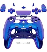 eXtremeRate Full Set Housing Shell Buttons Touchpad Compatible with ps5 Edge Controller, Chameleo...
