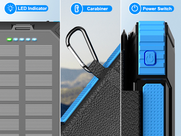 49800mAh ultra-large capacity solar charger that can keep your phone running all day.