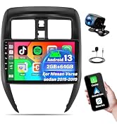 2G+64G Android 13 Car Stereo for Nissan Versa Sedan 2015-2019 Radio Wireless Carplay Android Auto...