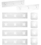Lsnisni 10 Pack Shower Caddy Adhesive Replacement, Waterproof Shower Shelf Adhesive Strips, Stron...