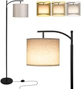 62'' Arc Floor Lamp,Standing Lamp for Living Room with Foot Switch Stand Light, Reading Lamp for ...