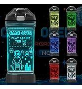 Attivolife Game Water Bottle for Kids, 14 OZ-Light up Cups, 7 Colors Change & Glowing with 3D LED...
