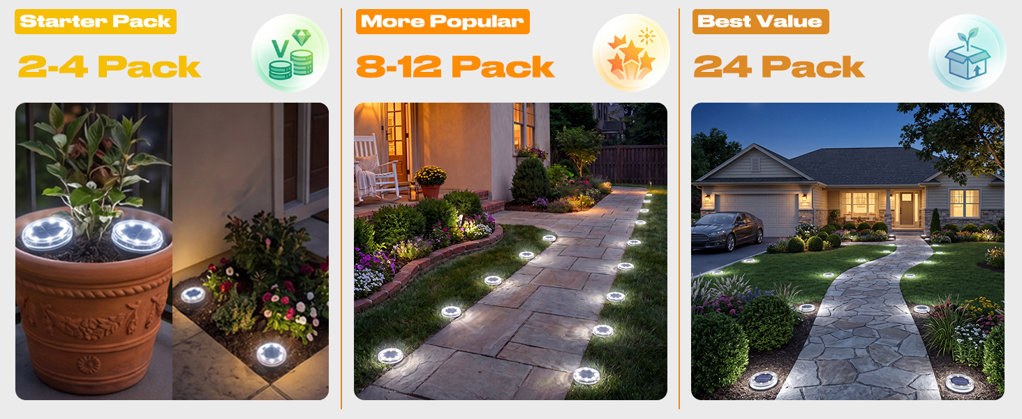 walkway solar lights for outside