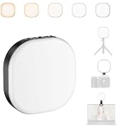 ATUMTEK LED Video Light Camera Light, Mini Selfie Light, Rechargeable Clip-on Light for Laptop, T...