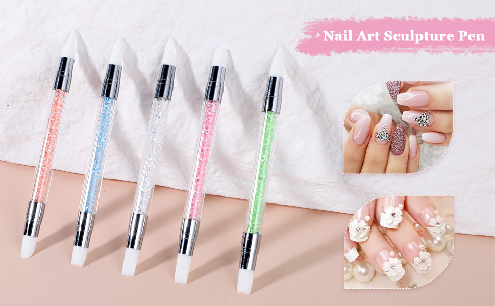 3 Pcs Nail Art Sculpture Pen