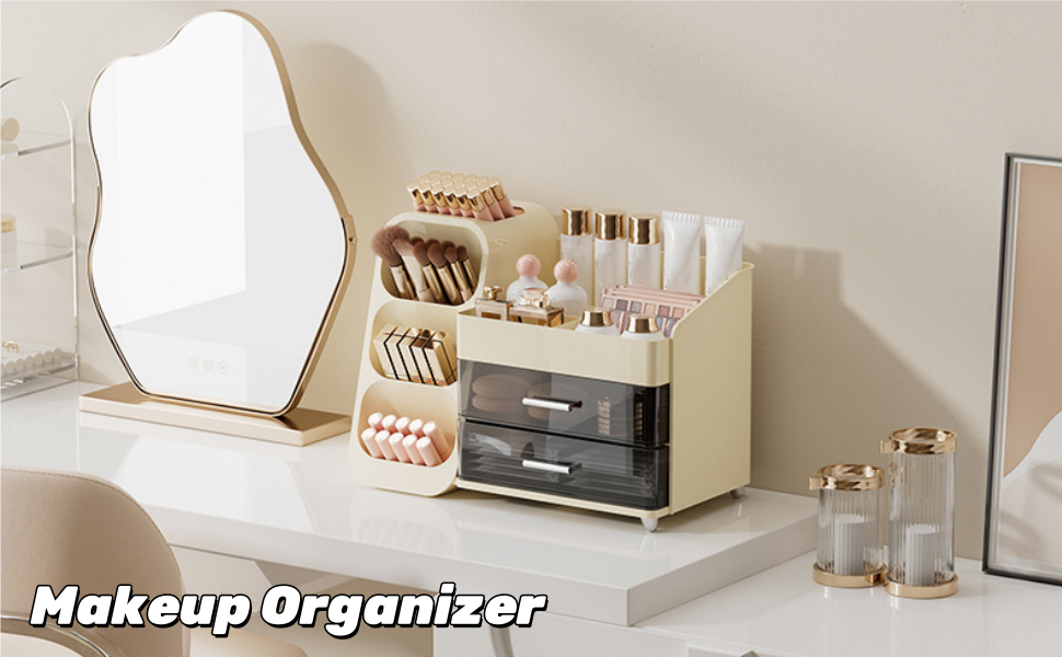 Makeup Organizer with 2 Drawers