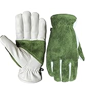 AOUCHI Gardening Gloves Puncture-Resistant, Outdoor Camping & Barbecue Gloves Protective Work Glo...