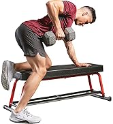 Sunny Health & Fitness Weight Bench for Heavy Duty Workouts, Exercise, Strength Training, Lifting...
