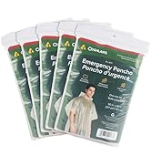 Coghlan's Emergency Poncho - Lightweight, Waterproof, Compact, Disposable Rain Gear