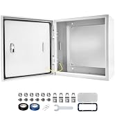 Outdoor Electrical Box 16 x 16 x 6''D NEMA 4X Enclosure Steel Box, Waterproof & Dustproof Outdoor...
