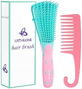 URTHEONE Detangling Brush for Black Natural Hair, 3A-4C Curly Afro Brush | Wet Dry Detangler Comb...