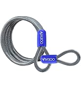 VIVBOO 5/16in Heavy-Duty Security Cable with Loops 4FT/6FT/8FT/10FT Cut-Resistant and Waterproof ...