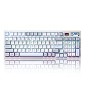 YUNZII IF99 Wireless Mechanical Gaming Keyboard with Smart LCD Display, QMK/VIA Programmable BT/2...