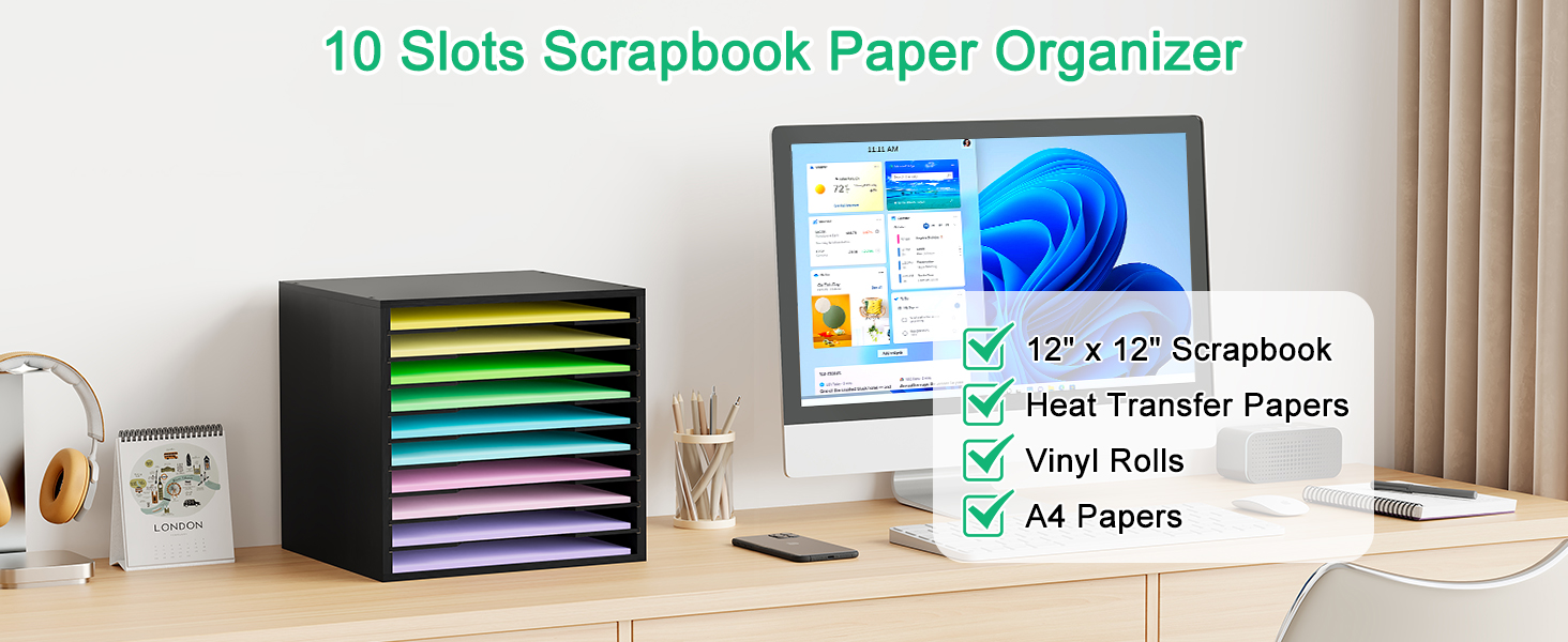Scrapbook Paper Storage Organizer