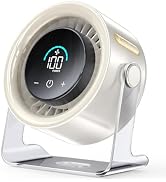 Coolhill Cordless Wall Mounted Fan, Small Rechargeable Wall Fan for Bedroom and Kitchen, 100 Spee...