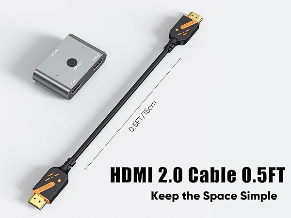 hdmi cable 0.5ft