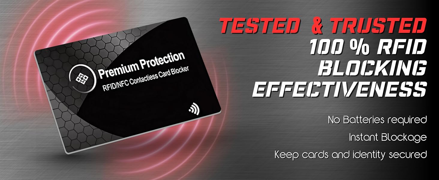RFID/NFC Anti-Theft Blocking Fraud Protective Cards