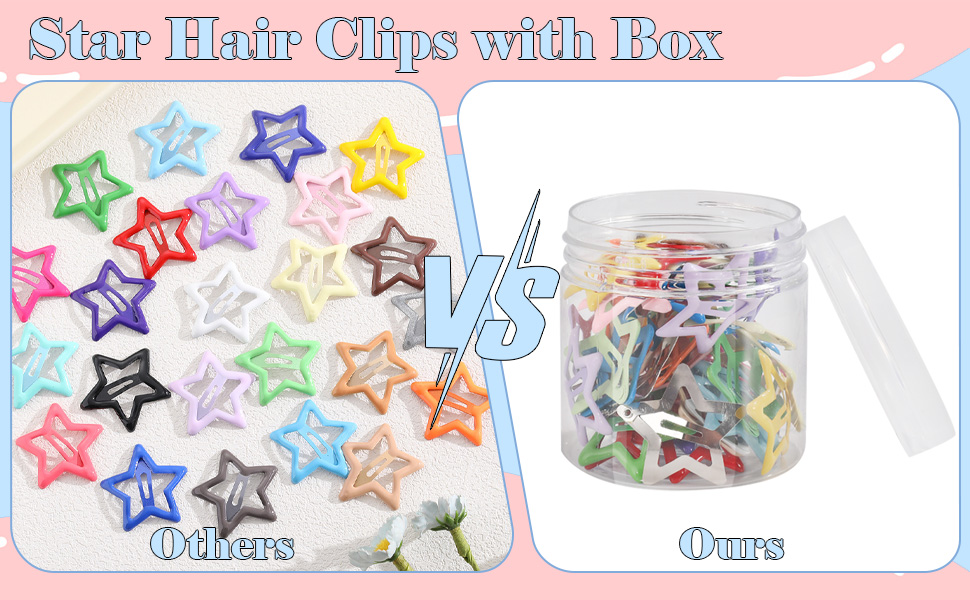 star hair clips