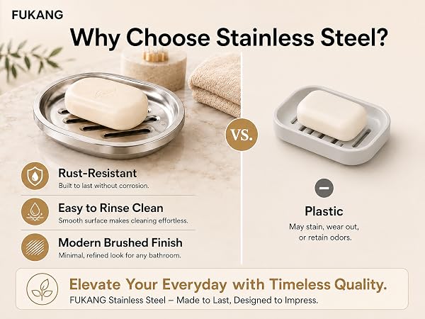 stainless steel soap dish for bathroom