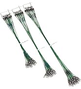 MOBOREST 60PCS Fishing Leaders, Hi-Low Rig Fish Line Stainless Steel Wire Leader with Swivel Snap...