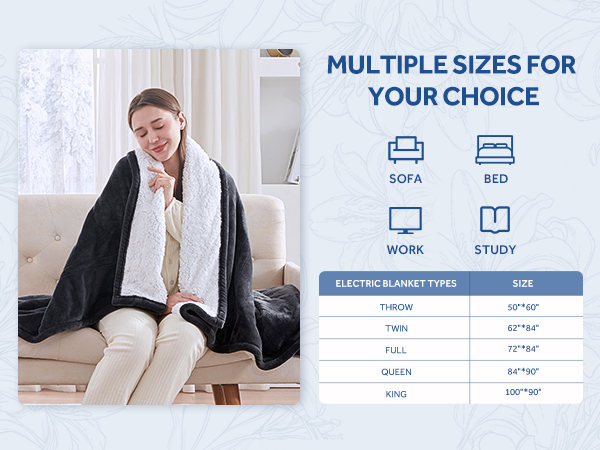 electric blanket throw