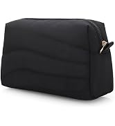 E-Tree Quilted Makeup Bag, Puffer Zipper Cosmetic Bag, Travel Size Makeu up Case Organizer, Cute ...