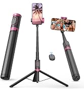 ACKIMA 67" Selfie Stick Tripod, All in One Phone Tripod with Wireless Remote, Extendable Compact ...