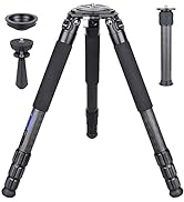 10 Layers 40mm Carbon Fiber Tripod with 2 Section External Center Column Ultra Stable Professiona...
