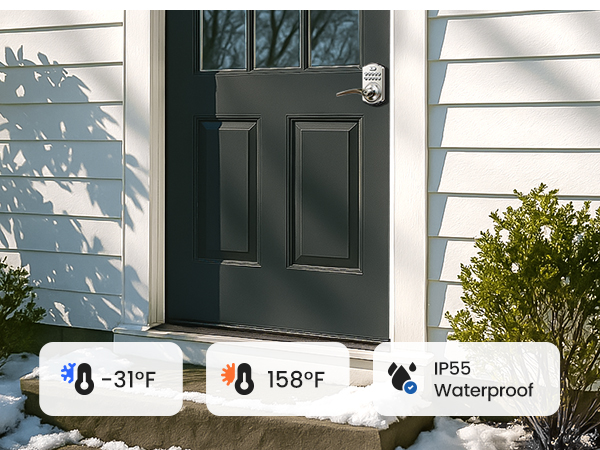 keypad door lock with handle