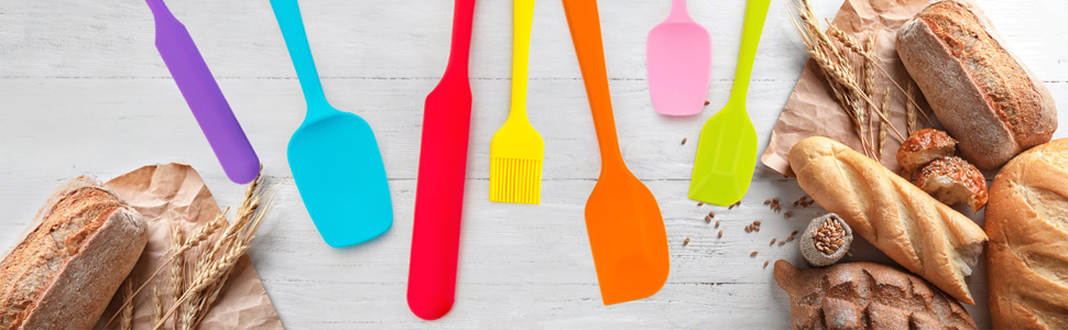 colorful spatula set