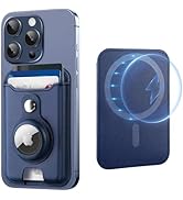 TopMade for Magsafe Wallet with AirTag Holder, Magnetic Card Holder for iPhone 16, iPhone 15/14/1...