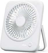 Otlonpe Desk Fan Rechargeable Portable Fan, 4000mAh Battery Operated Personal Silent Table Fan, 6...
