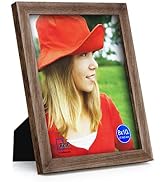 RPJC 8x10 Picture Frames Made of Solid Wood High Definition Glass for Table Top Display and Wall ...